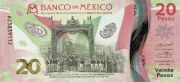El Banco de Mexico inicia la circulacion del nuevo billete de $20.00 MN, en conmemoracion a la gesta de Independencia de 1810